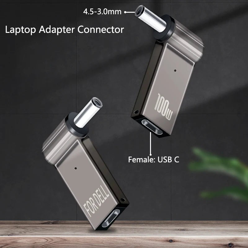 100W USB Type C to Dc Power Jack Connector USB C to Universal Laptop Power Adapter Plug Converter for Asus Dell Lenovo Notebook - Creative Celebrations