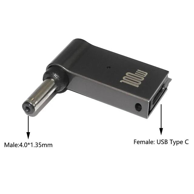 100W USB Type C to Dc Power Jack Connector USB C to Universal Laptop Power Adapter Plug Converter for Asus Dell Lenovo Notebook - Creative Celebrations