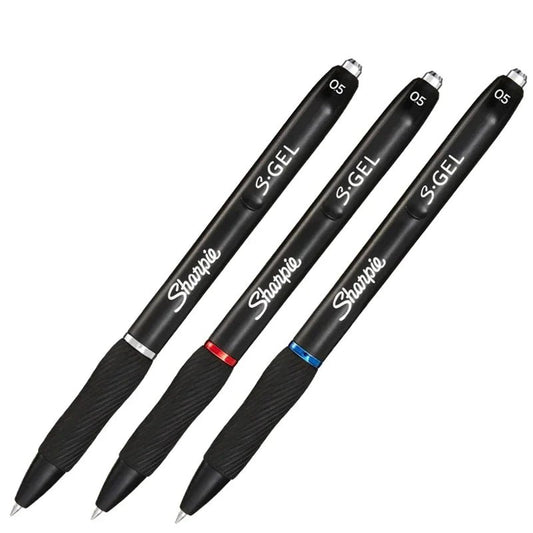 1pcs Sharpie S - Gel Gel Pens 0.5mm Black Bue Red Ink Quick Dry Smooth Gel Ink Pen Rubber Grip Office No Smear No Bleed Technology - Creative Celebrations
