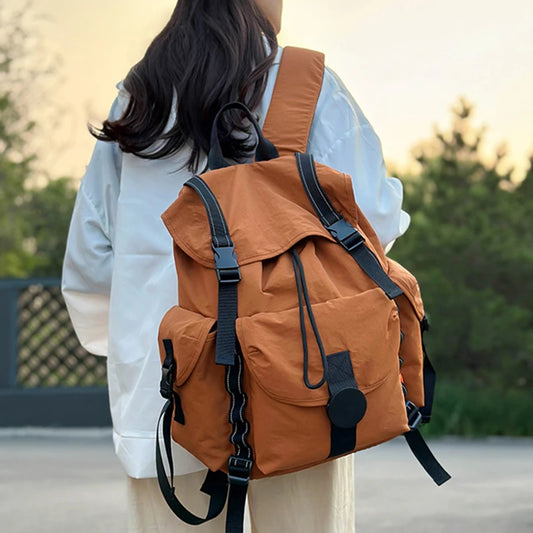New Large Capacity Nylon Backpack Versatile Daily Commuter Backpack Minimalist Style Adult Backpack Lightweight And Portable Bag