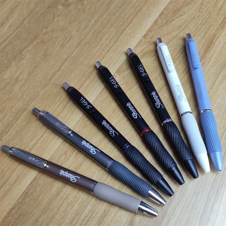 1pcs Sharpie S-Gel Gel Pens 0.5mm Black Bue Red Ink Quick Dry Smooth Gel Ink Pen Rubber Grip Office No Smear No Bleed Technology