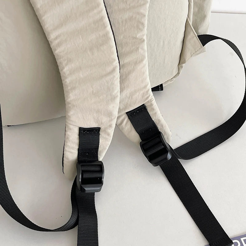 New Large Capacity Nylon Backpack Versatile Daily Commuter Backpack Minimalist Style Adult Backpack Lightweight And Portable Bag